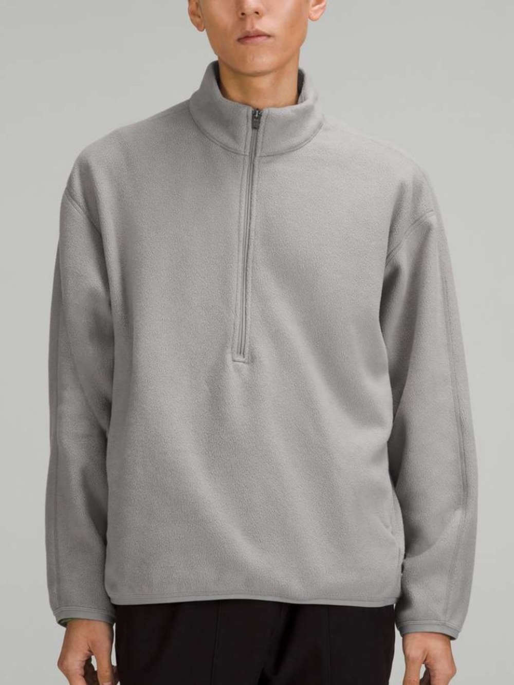 Lululemon Men's Half-Zip Fleece Pullover - Gray (Size L)